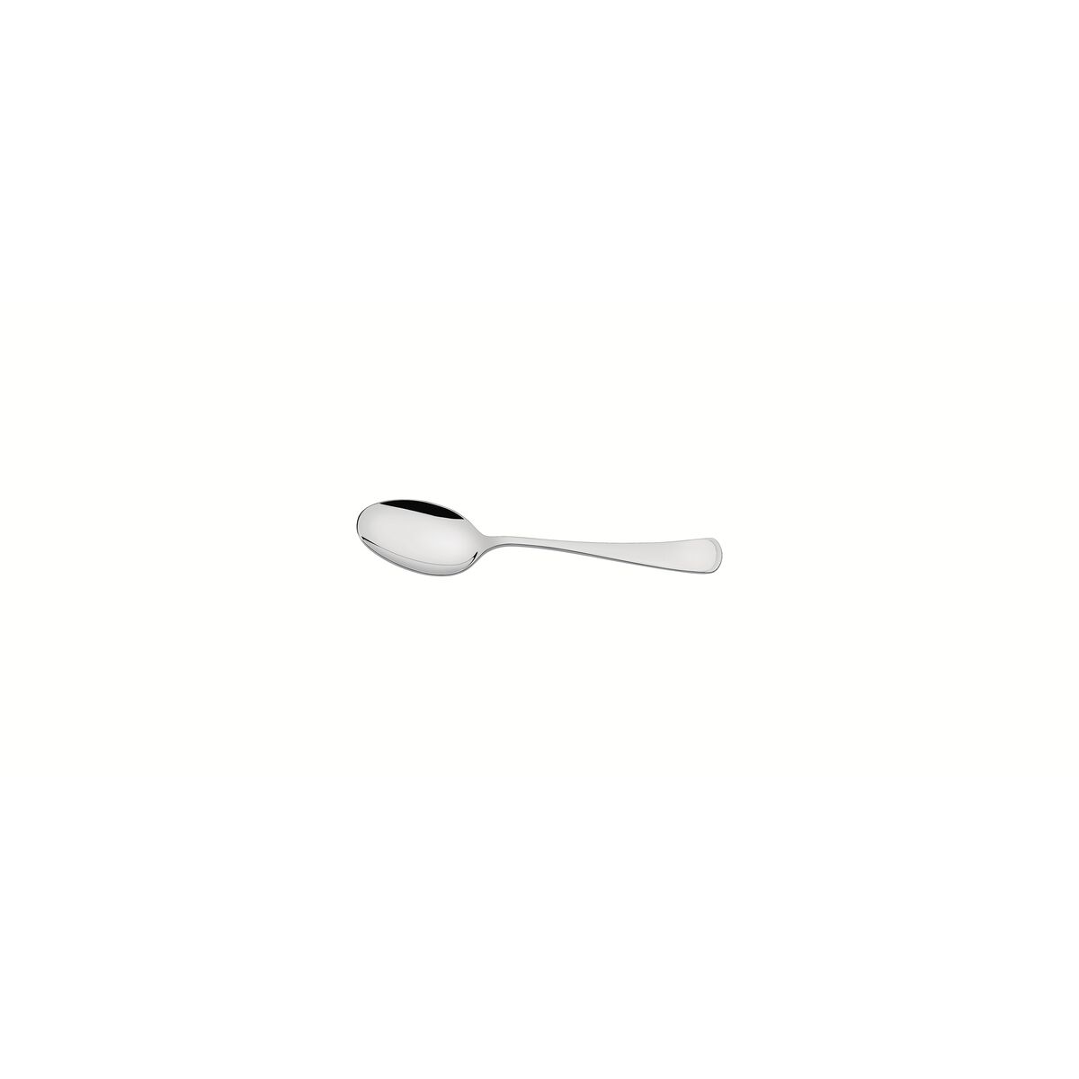 Tramontina Mônaco stainless steel coffee spoon with mirror finish and detailing on the handle
