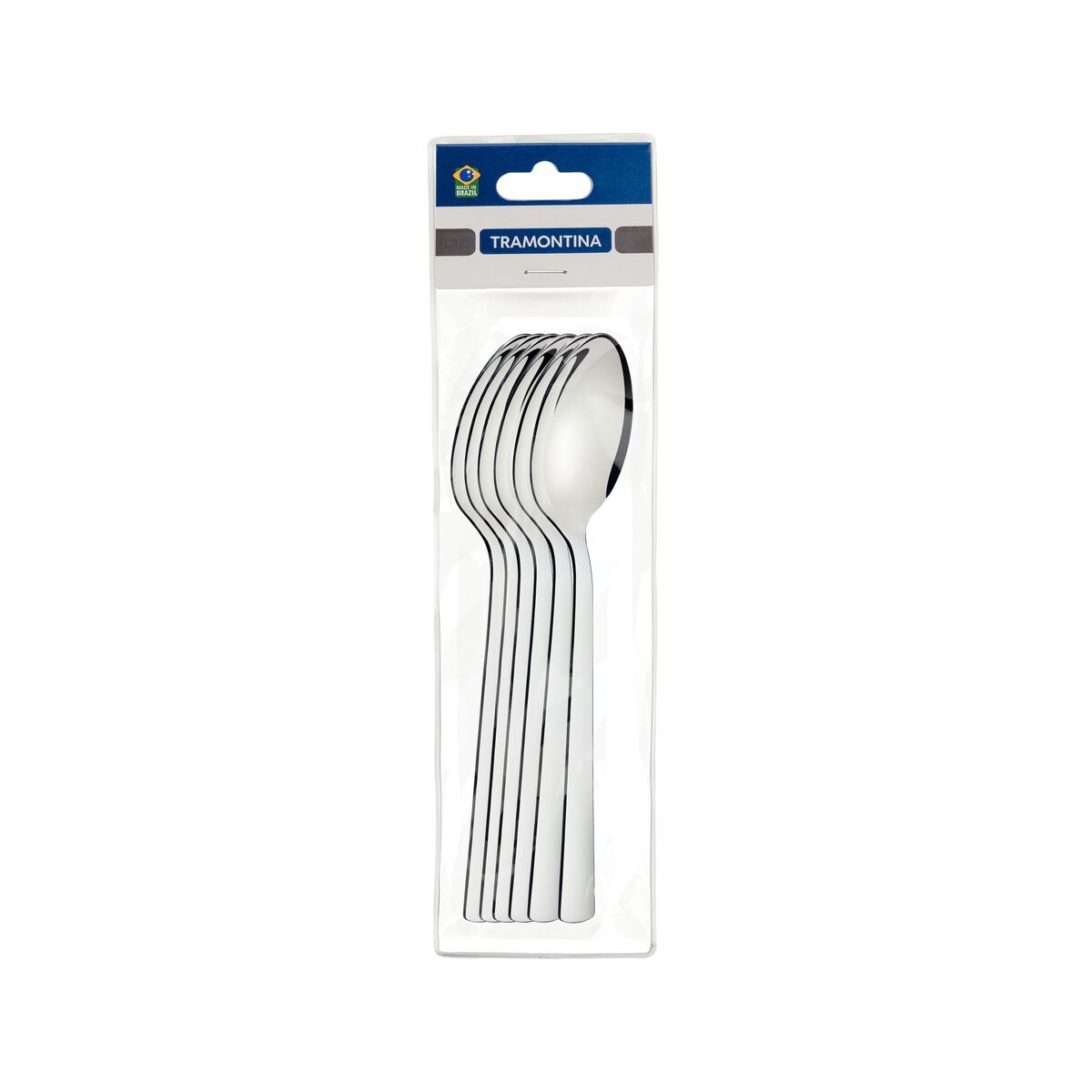 Tramontina Oslo 6 Pieces Stainless Steel Table Spoon Set with High Gloss Finish