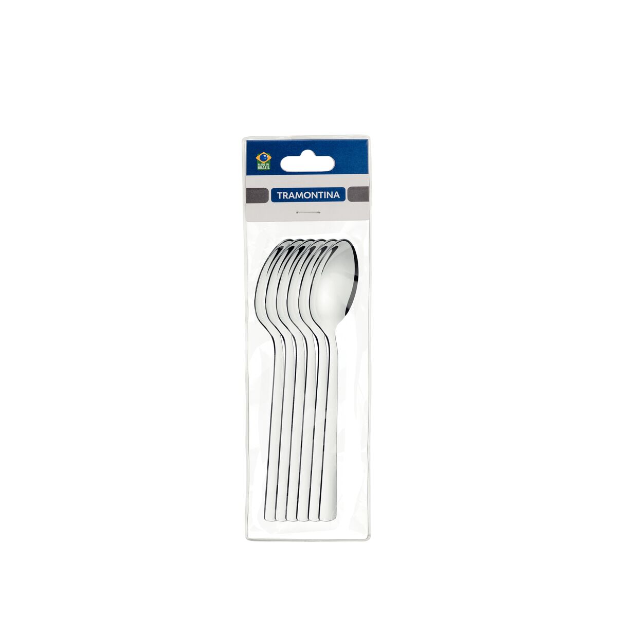 Tramontina Oslo 6 Pieces Stainless Steel Tea Spoon Set with High Gloss Finish