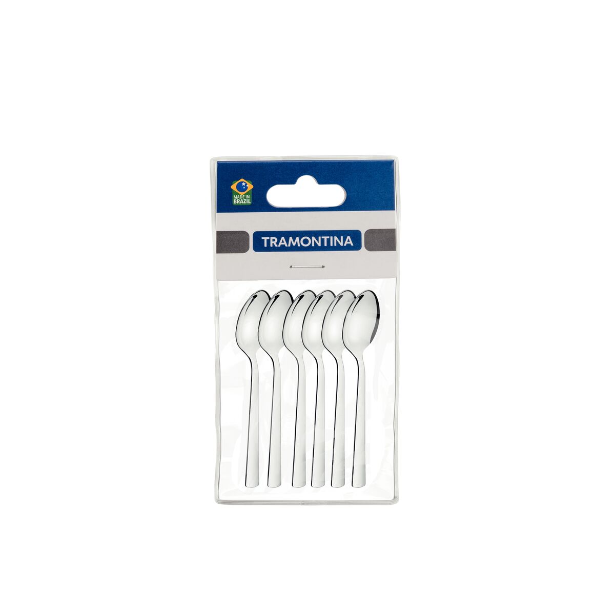 Tramontina Oslo 6 Pieces Stainless Steel Coffee Spoon Set with High Gloss Finish
