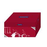 Tramontina Brava stainless steel 5-piece cookware set with flat lid and tri-ply base