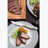 Tramontina Classic 4 Pieces Stainless Steel Barbecue Flatware Set with Polished Finish, Relief Designed Handles and Case