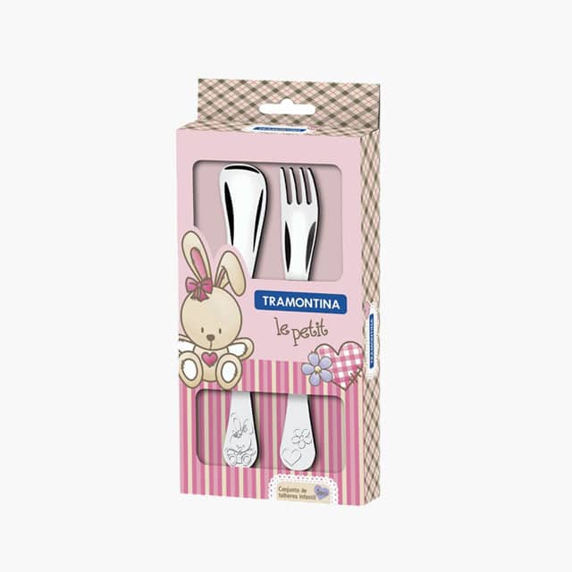 2 Pcs Cutlery Child Set Le Peti
