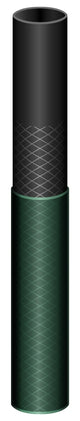 Tramontina 30m Flex Garden Hose in Green with 3-Layers PVC Fiber and Braided Polyester Cord