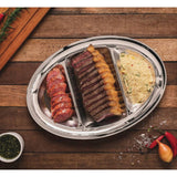 Triple Compartment Dish Service