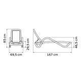 Tramontina Cancún Lounger in Blue Polypropylene