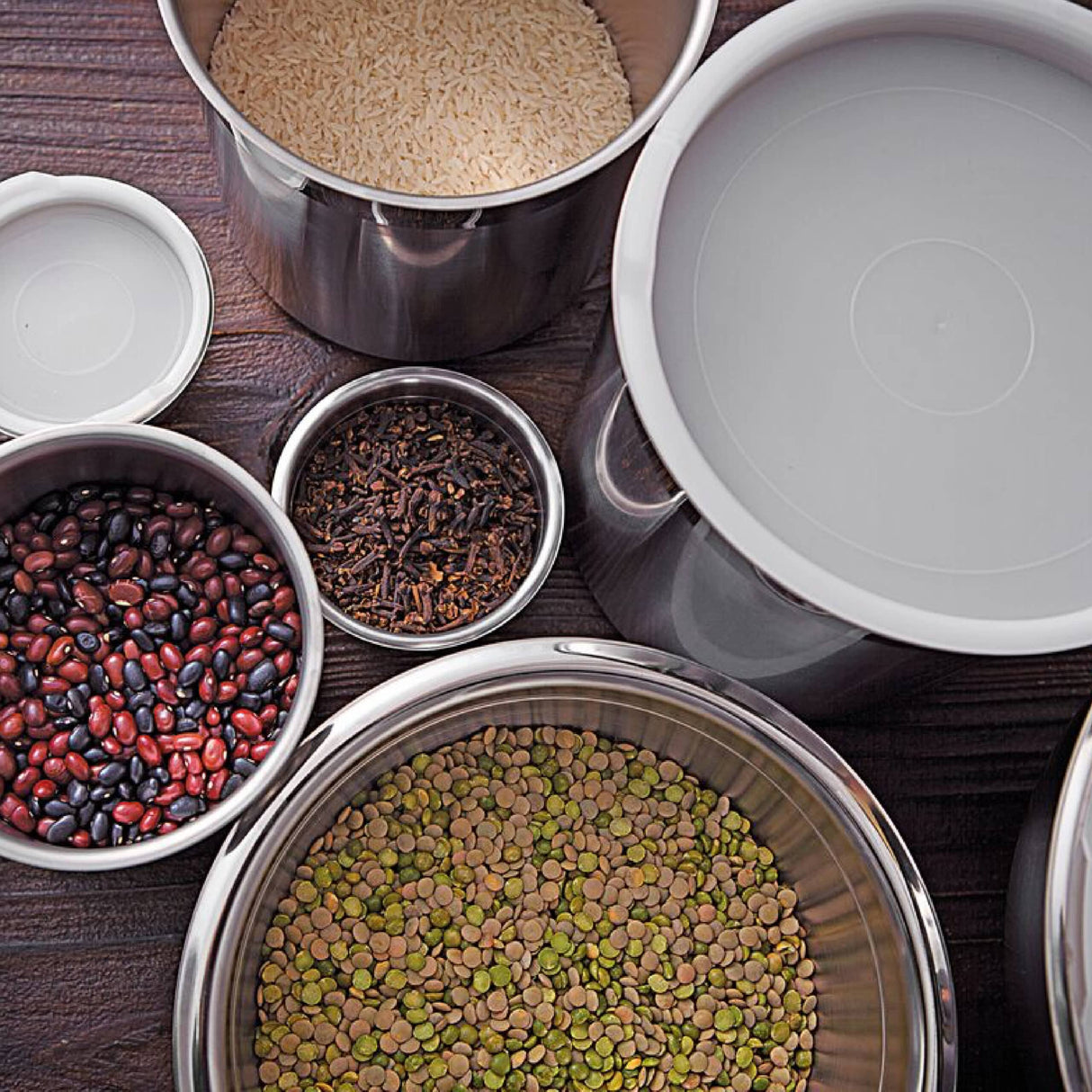 Cucina stainless steel container , 24 cm and 5.2 L