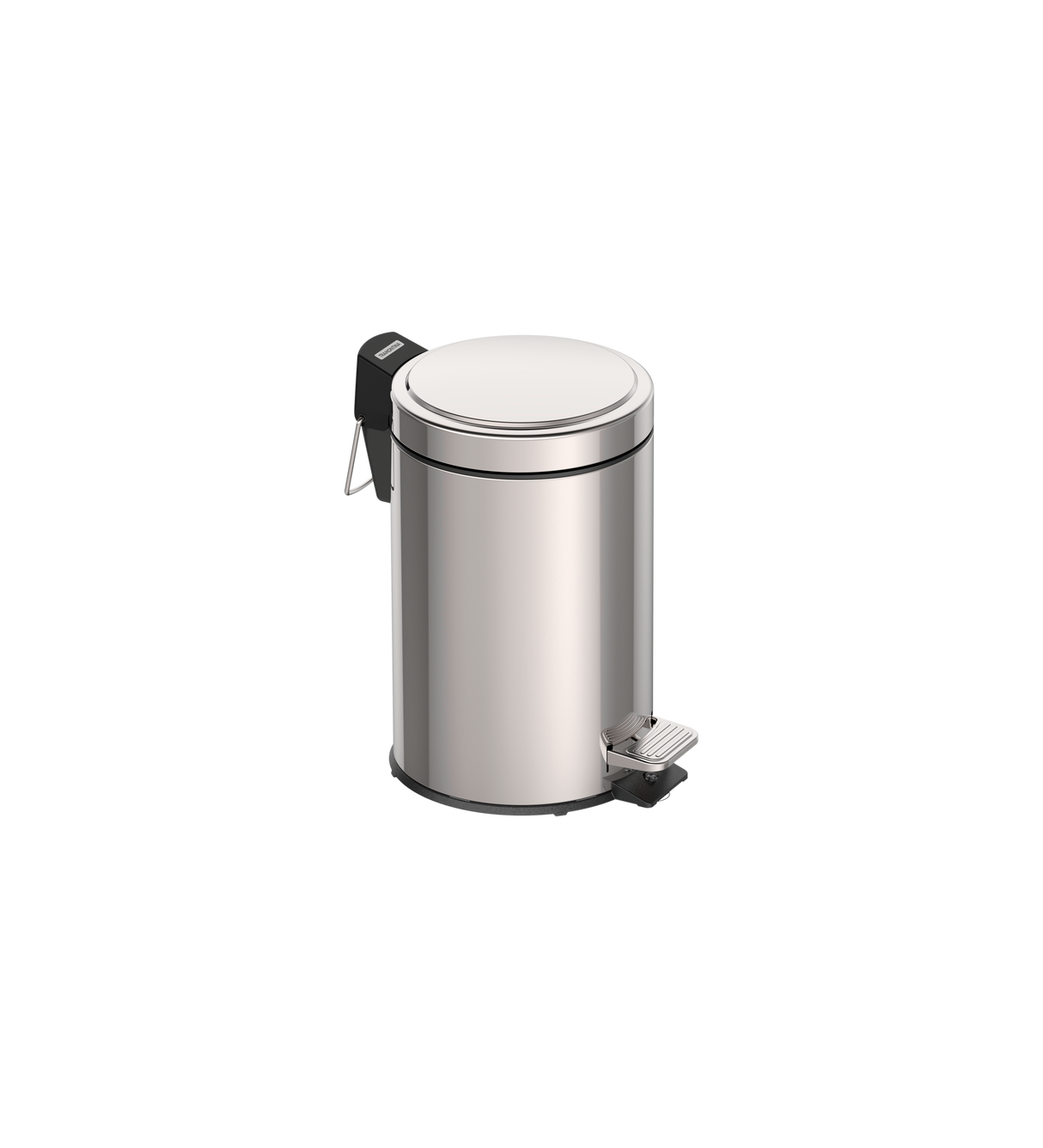Tramontina Stainless Steel Pedal Trash Bin with a Polished Finish and Removable Internal Bucket  (30 - 20 - 12 - 5 - 3 liters)