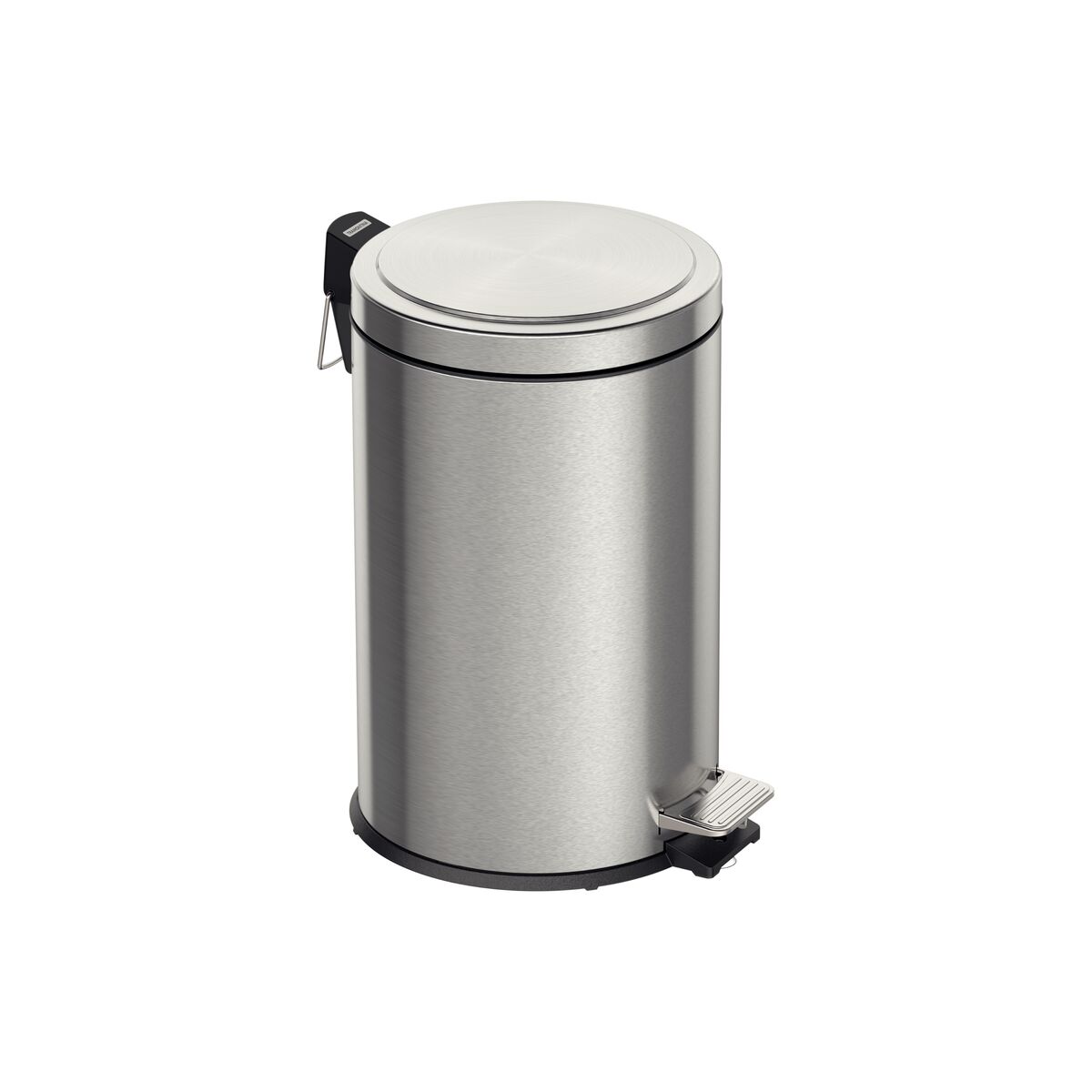 Tramontina Brasil Plus 12 Liter Stainless Steel Pedal Trash Bin with a Scotch Brite Finish Soft Close and Removable Internal Bucket
