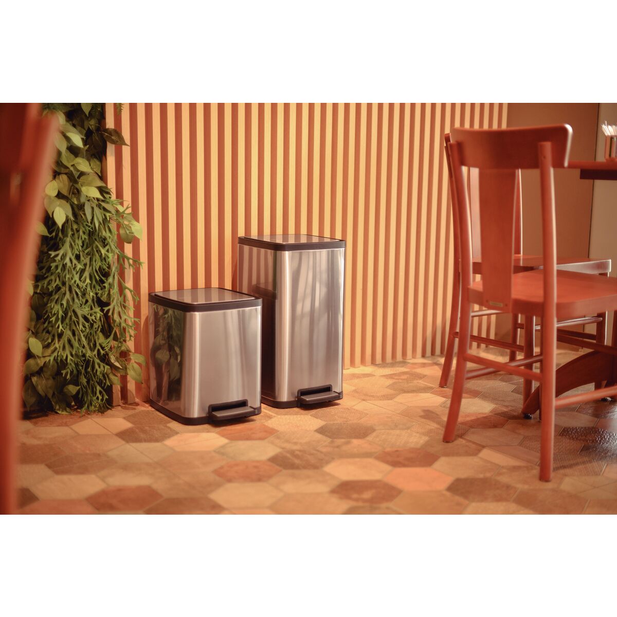 Tramontina Octos 10 liters Stainless Steel Pedal Trash Bin