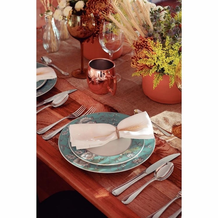 Tramontina Helen 27cm Decorated Porcelain Dinner Plate