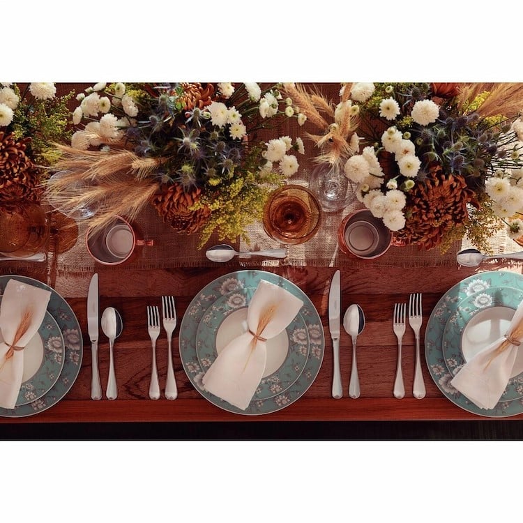 Tramontina Helen 23cm Decorated Porcelain Deep Plate