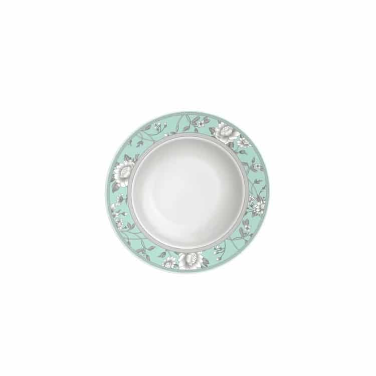 Tramontina Helen 23cm Decorated Porcelain Deep Plate