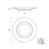 Tramontina Elena 21 cm Porcelain Dessert Plate