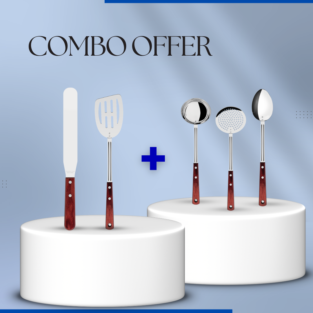 Tramontina Polywood Combo 5-Piece Kitchen Utensil Set
