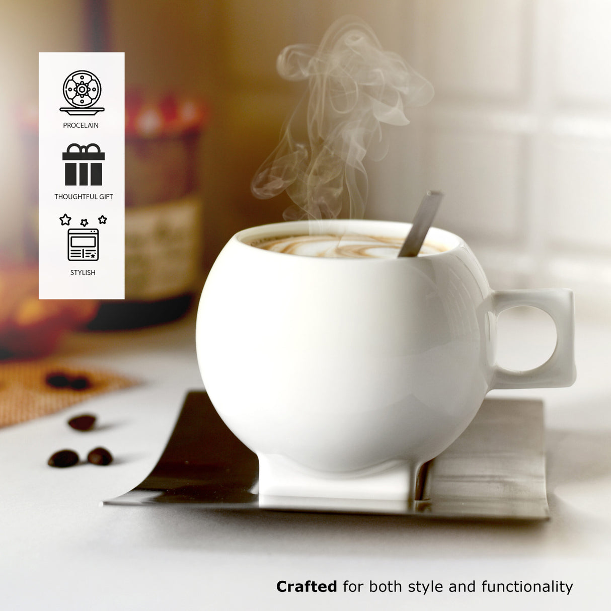 Porcelain Cappuccino Set
