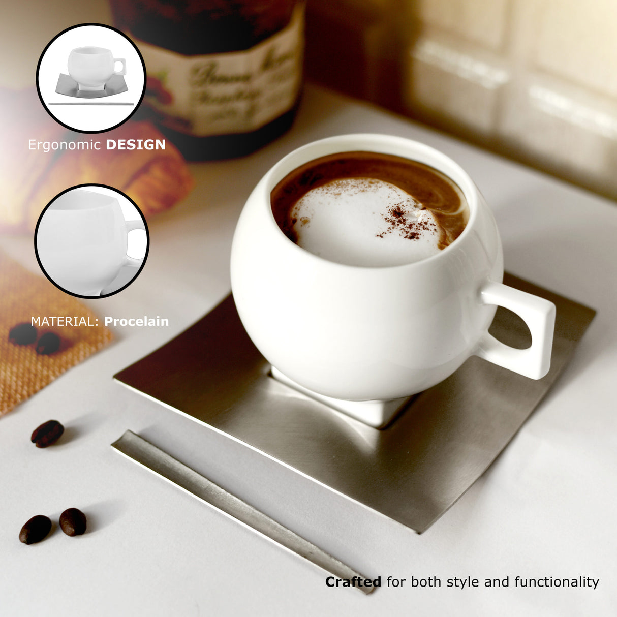 Porcelain Cappuccino Set
