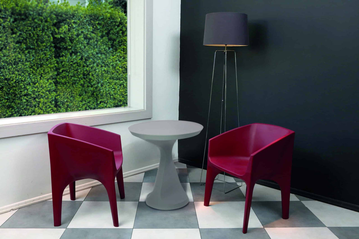 Paco Chair eco-Green in Maroon color