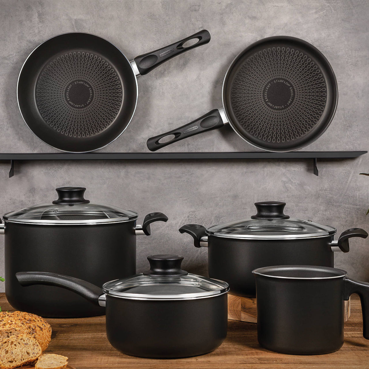 9 Pcs Cookware Set