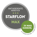 Tramontina Paris 10 Pieces Lead-Colored Aluminum Cookware Set with Interior and Exterior Starflon Max PFOA Free Nonstick Coating