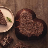 Tramontina Brasil 24cm 1.1L Red Heart Shaped Aluminum Cake Mold with Starflon Max PFOA Free Nonstick Coating