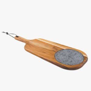 Provence 48x19 cm Cheese Board With Handle and Stone