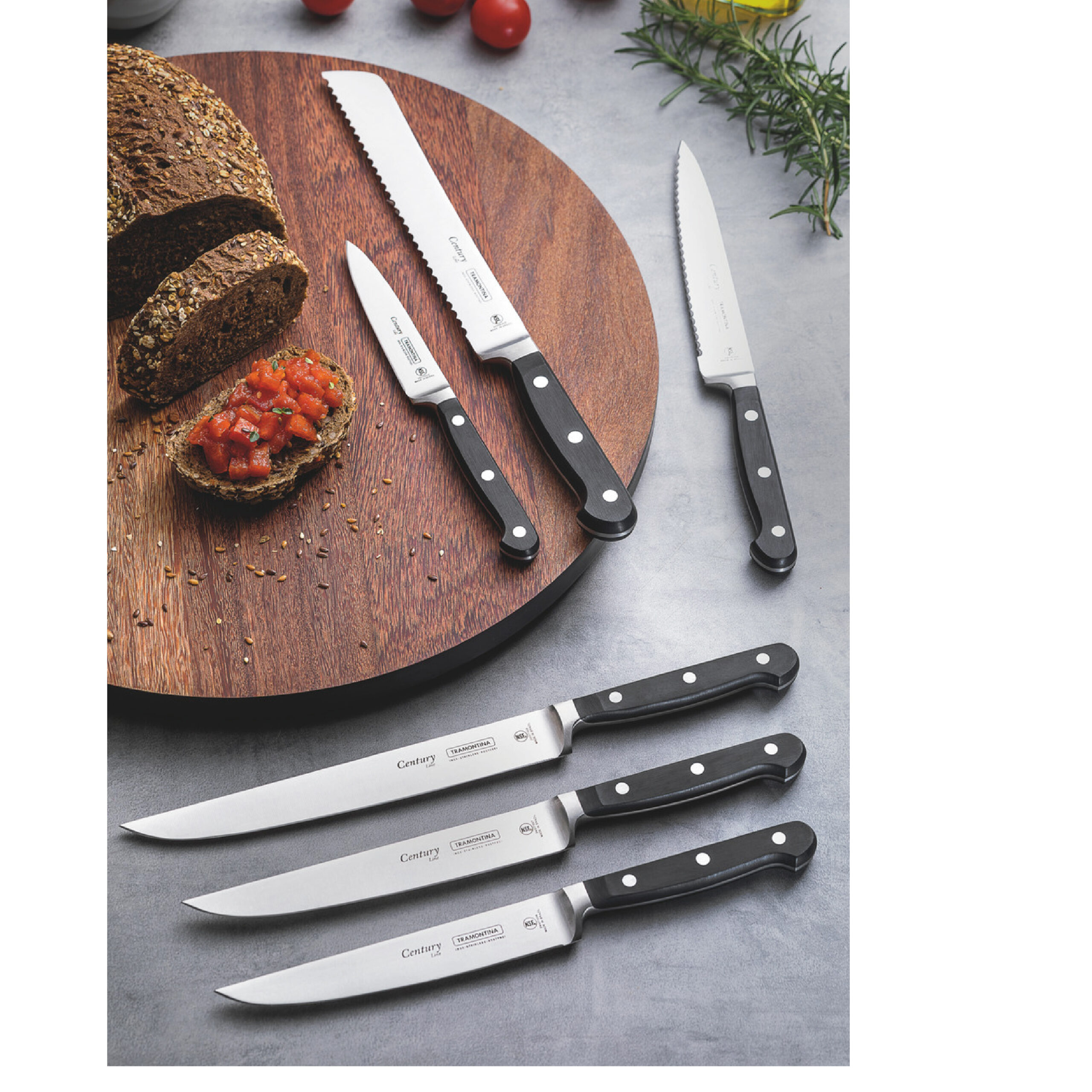 Tramontina Century Vegetable and Fruit Knife with Stainless Steel Blade and  3 Polycarbonate and Fiberglass Handle