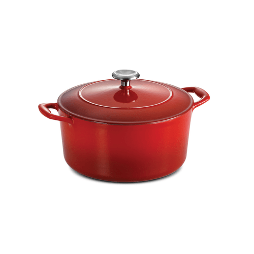 Tramontina Series 1000 5.5 Qt Red Enameled Cast Iron Covered Round Dutch Oven