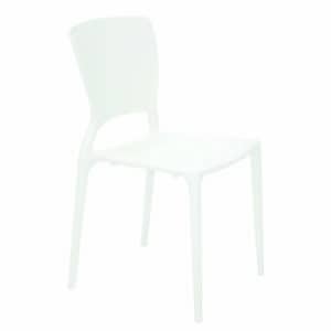 Chair Sofia White in Polypropylene and Fiberglass