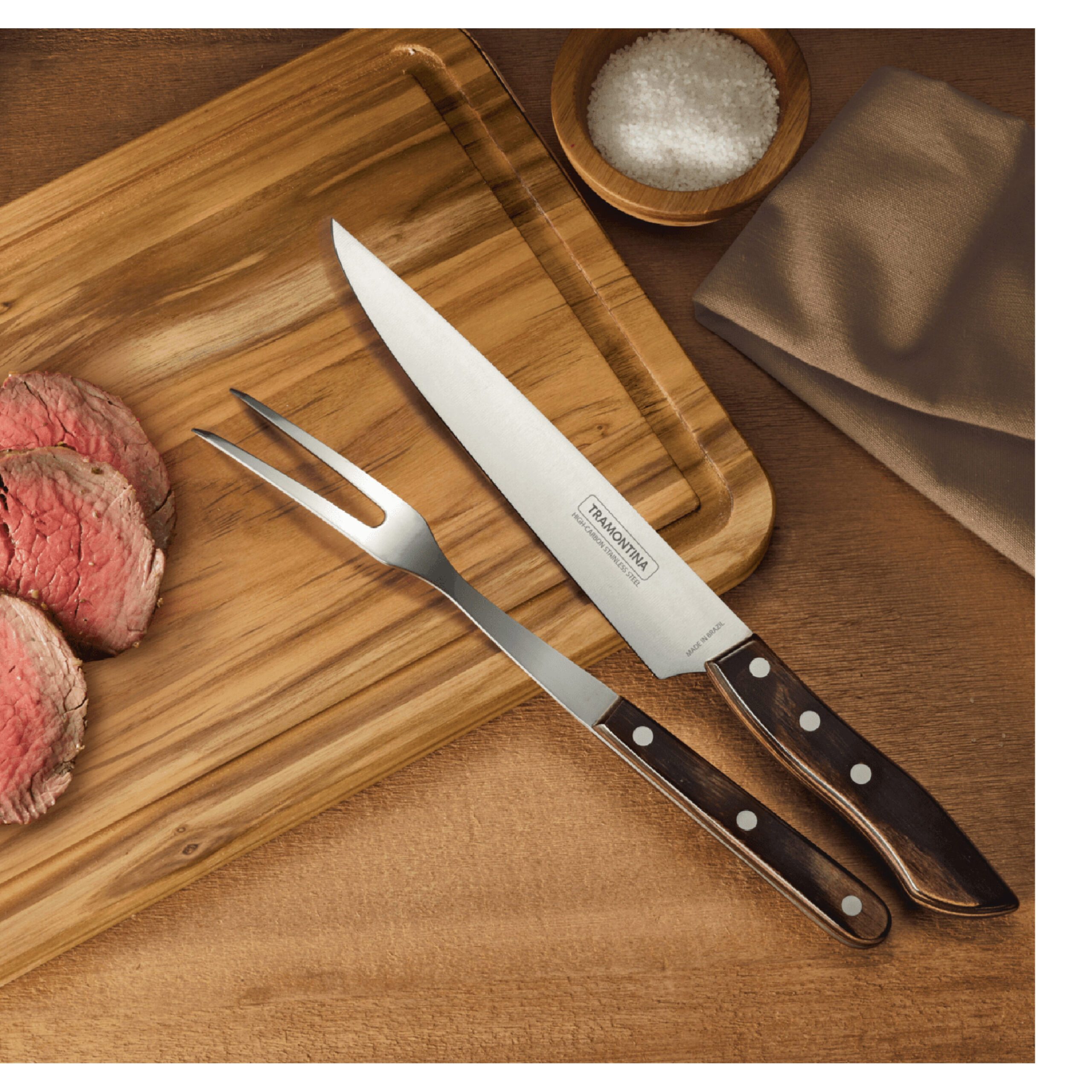 Tramontina Kitchen Knives Set, Stainless steel — CHIMIYA