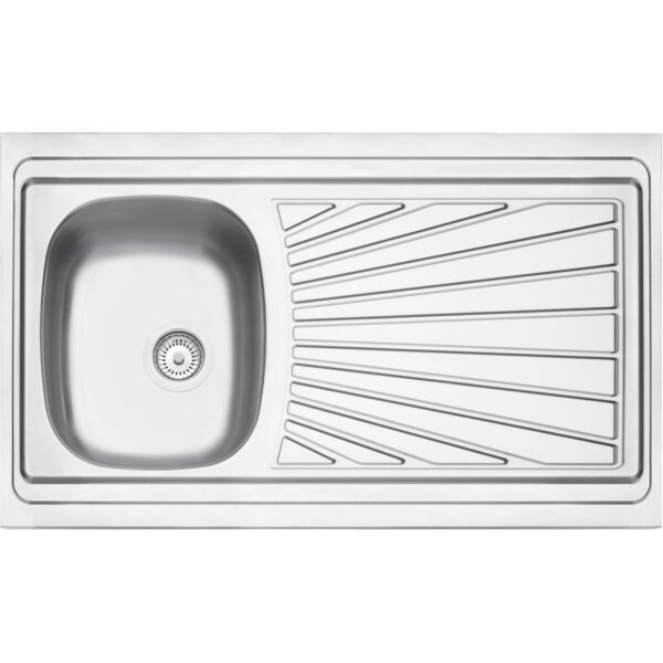 Tramontina Stella 100x60cm 1C 34 R Stainless Steel Lay-on Sink with Drainer