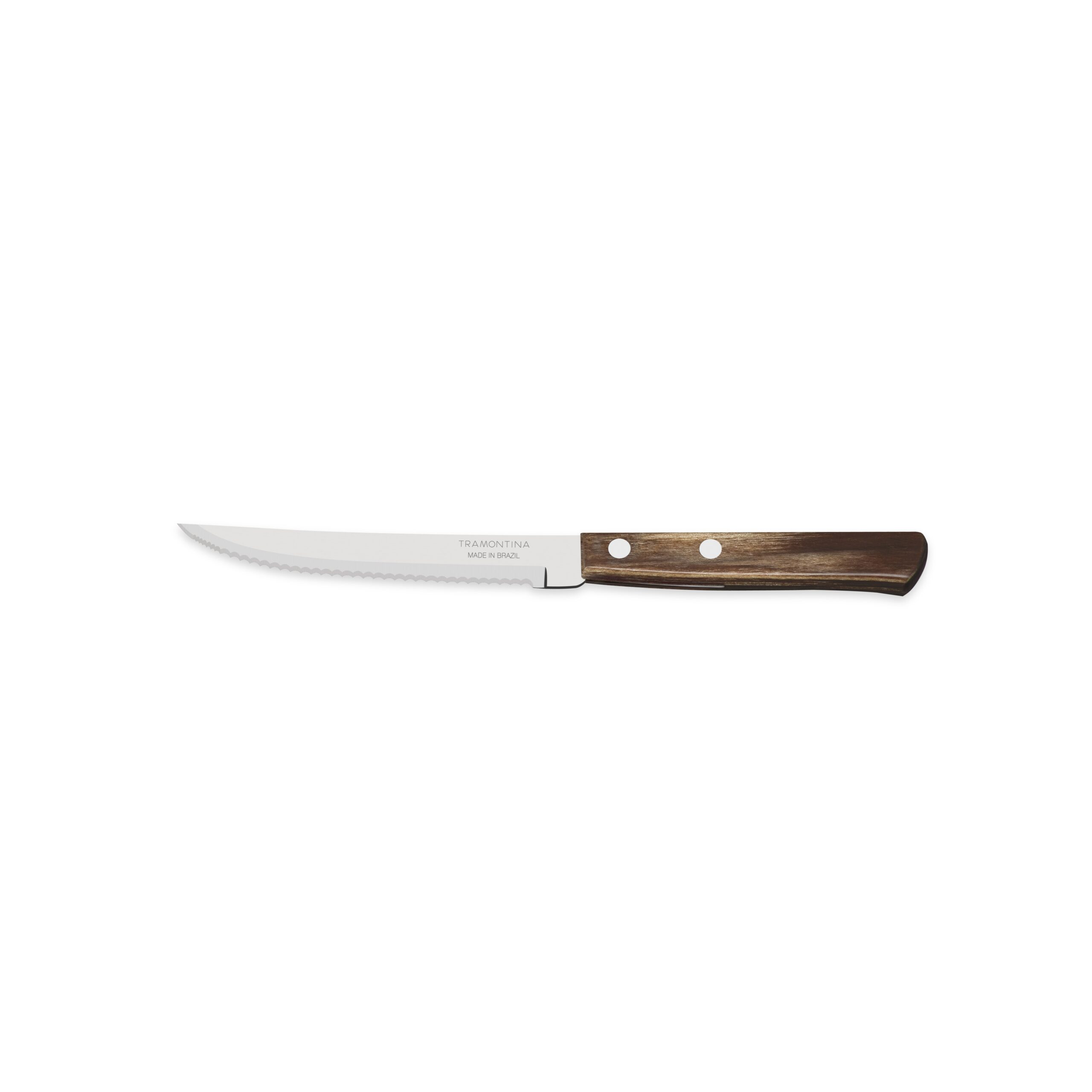 Tramontina Polywood 5 Inches Steak Knife with Stainless Steel Blade ...