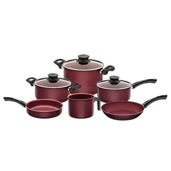 Tramontina 9-Piece Non-stick Cookware Set - Red for sale online