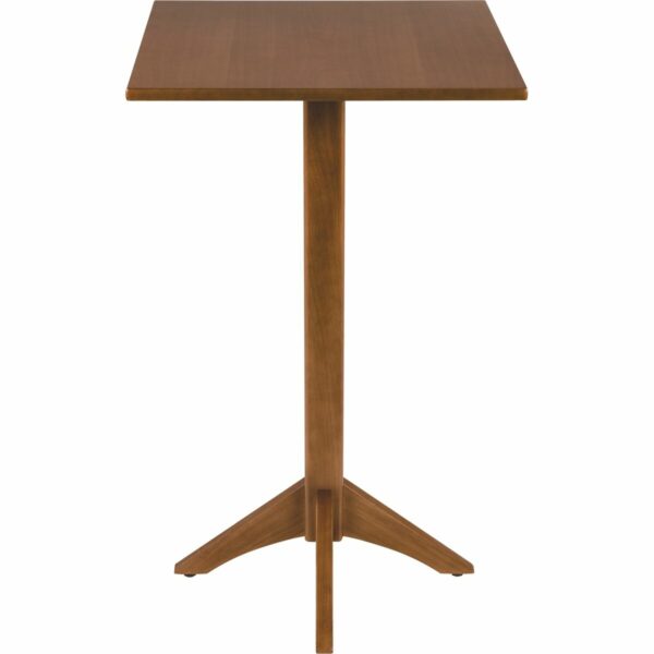 Tramontina London 60 cm square bistro table in almond-colored Tauari wood