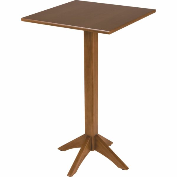 Tramontina London 60 cm square bistro table in almond-colored Tauari wood