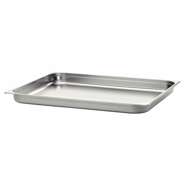 Tramontina GN 2/1 stainless steel food pan without handles, 20 mm deep  - Steel 304