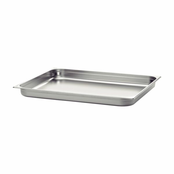 Tramontina GN 1/1 stainless steel food pan without handles, 20 mm deep -  Steel 304