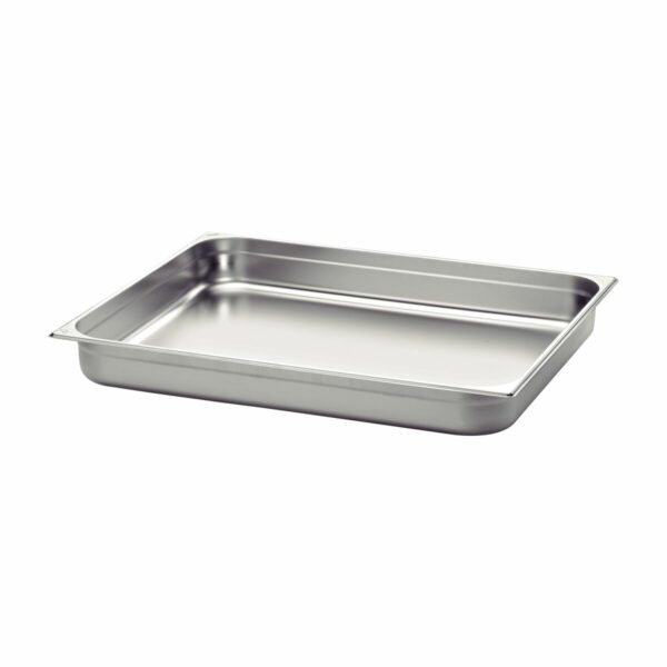 Tramontina GN 1/1 stainless steel food pan without handles, 40 mm deep - Steel 304