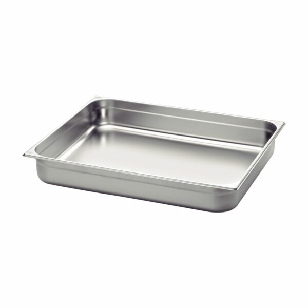 Tramontina GN 1/1 stainless steel food pan without handles, 100 mm deep - Steel 304