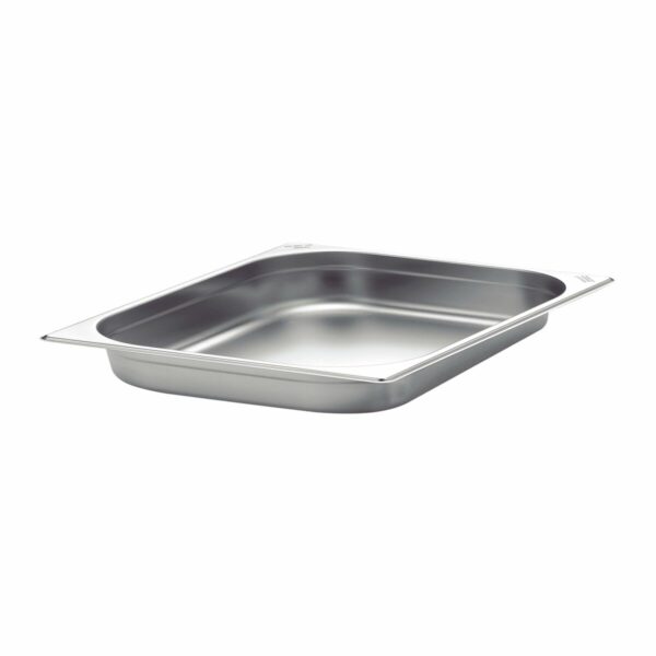 Tramontina GN 1/2 stainless steel food pan without handles, 20 mm deep - Steel 304