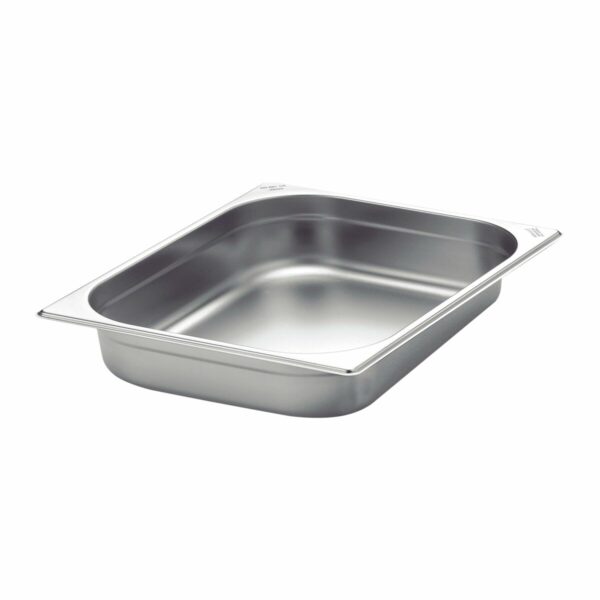 Tramontina GN 1/2 stainless steel food pan without handles, 65 mm deep - Steel 304