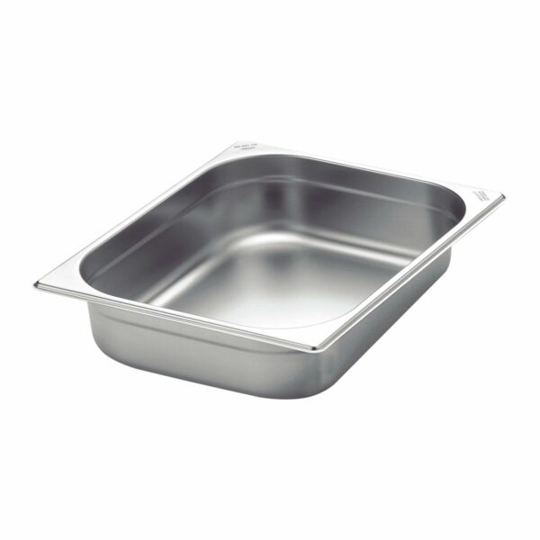 Tramontina GN 1/2 stainless steel food pan without handles, 65 mm deep - Steel 304