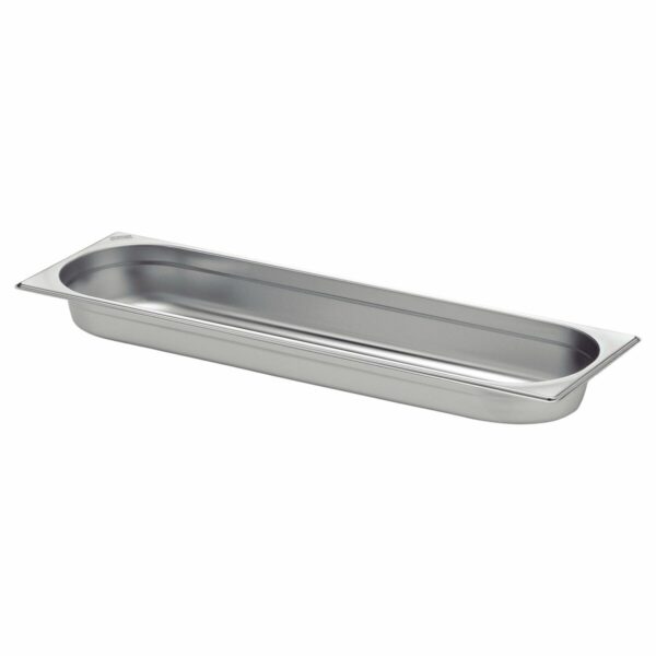 Tramontina GN 2/4 stainless steel food pan without handles, 65 mm deep - Steel 430