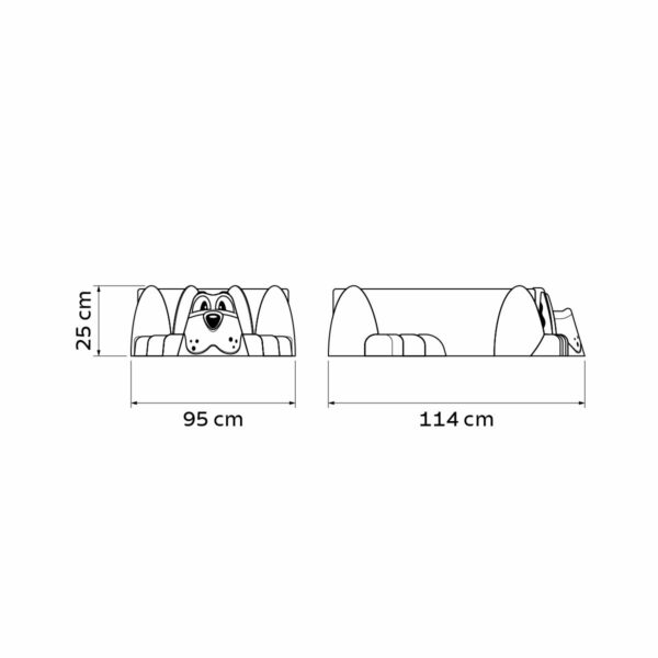 Tramontina Aquadog Children's Pool in Polypropylene with Blue Seat